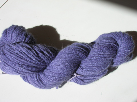 skein of handspun angora/merino